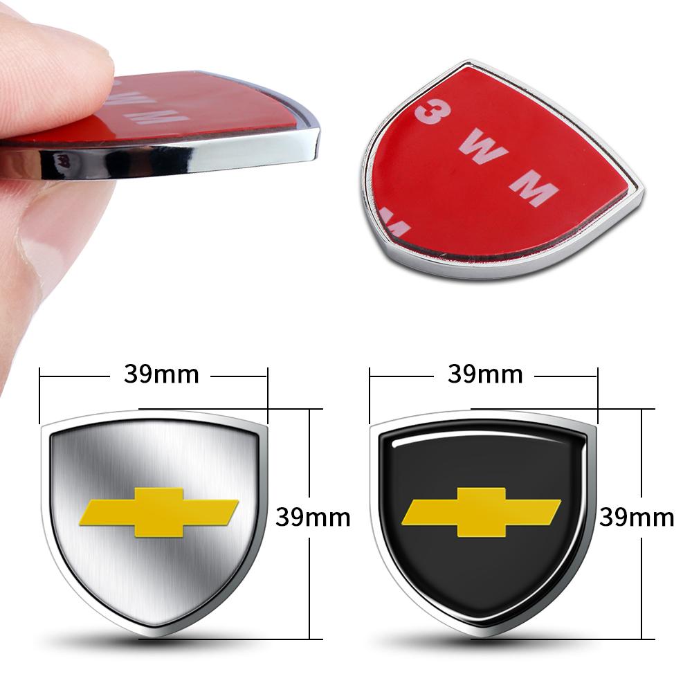 3D Metal Styling Body Fender Decoration Shield Stickers for Chevrolet Silverado Trailblazer Suburban Traverse Onix Colorado Volt