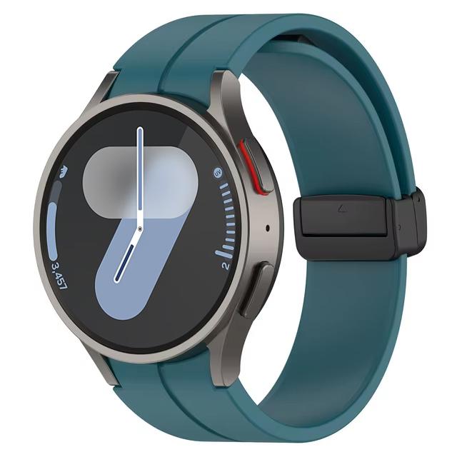 Band for Samsung Watch 6 strap 7/4/5/5 Pro/4 6 classic 44mm 40mm No Gaps Magnetic belt Silicone bracelet correa Galaxy Watch 7