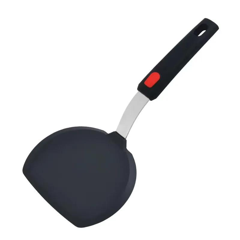 Silicone Kitchenware Set, Stainless Steel Handle Spatula, Kitchen Utensils, Cooking Spatula, Silicone Pot Spatula, 5 Types
