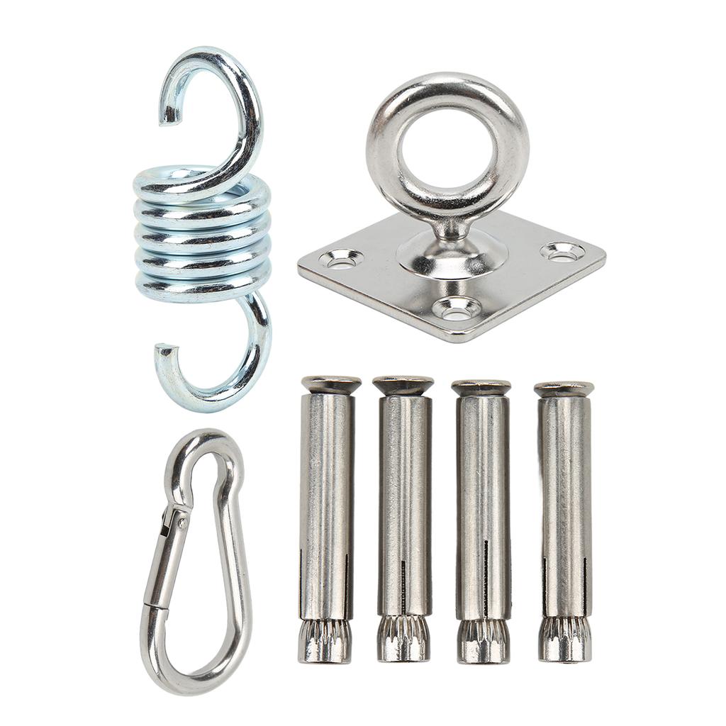 Hammock Hanging Kit Durable Wearable Stainless Steel Firm Connection Convenient Practical Hardware for Home