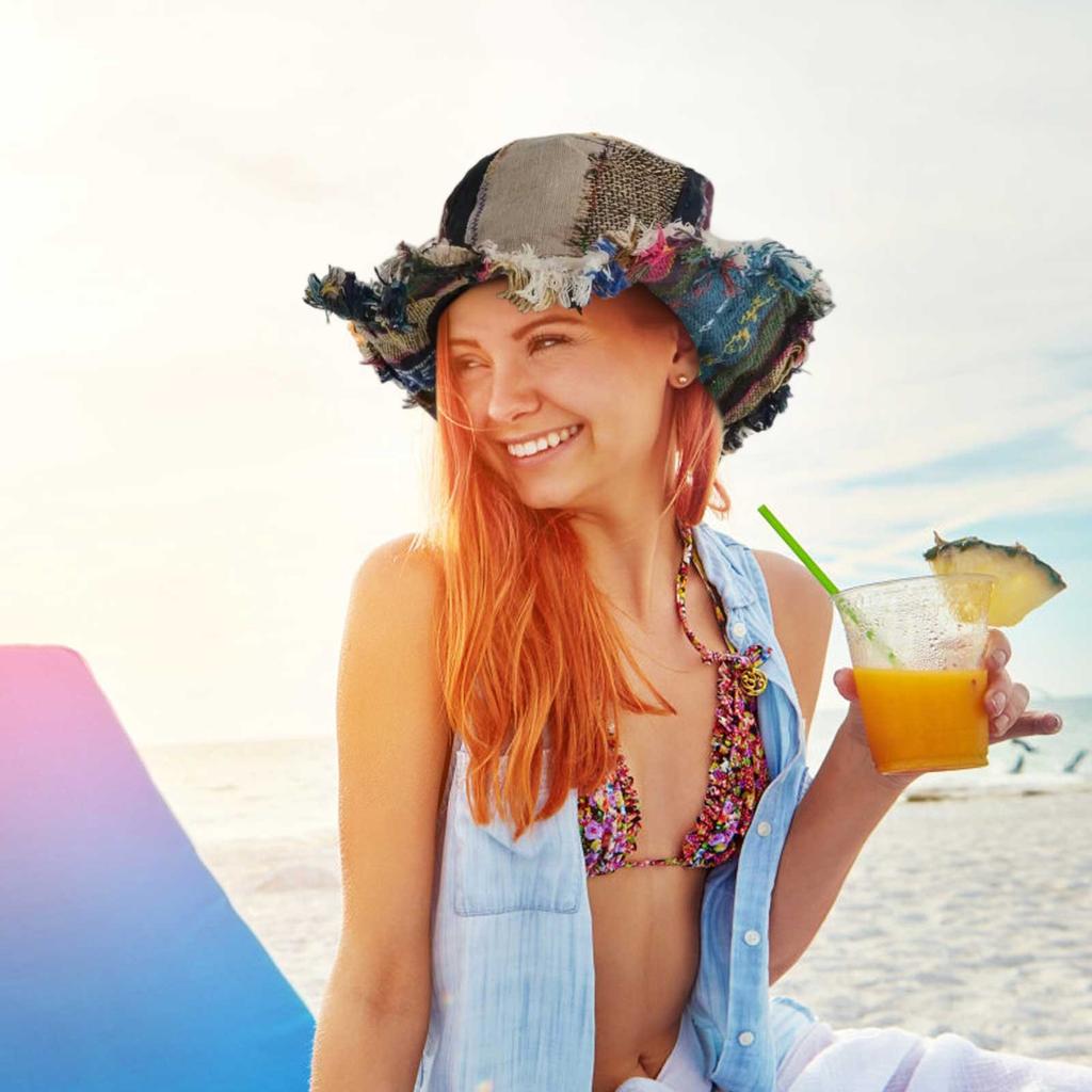 Colorful Hemp Hat With Hidden Pocket