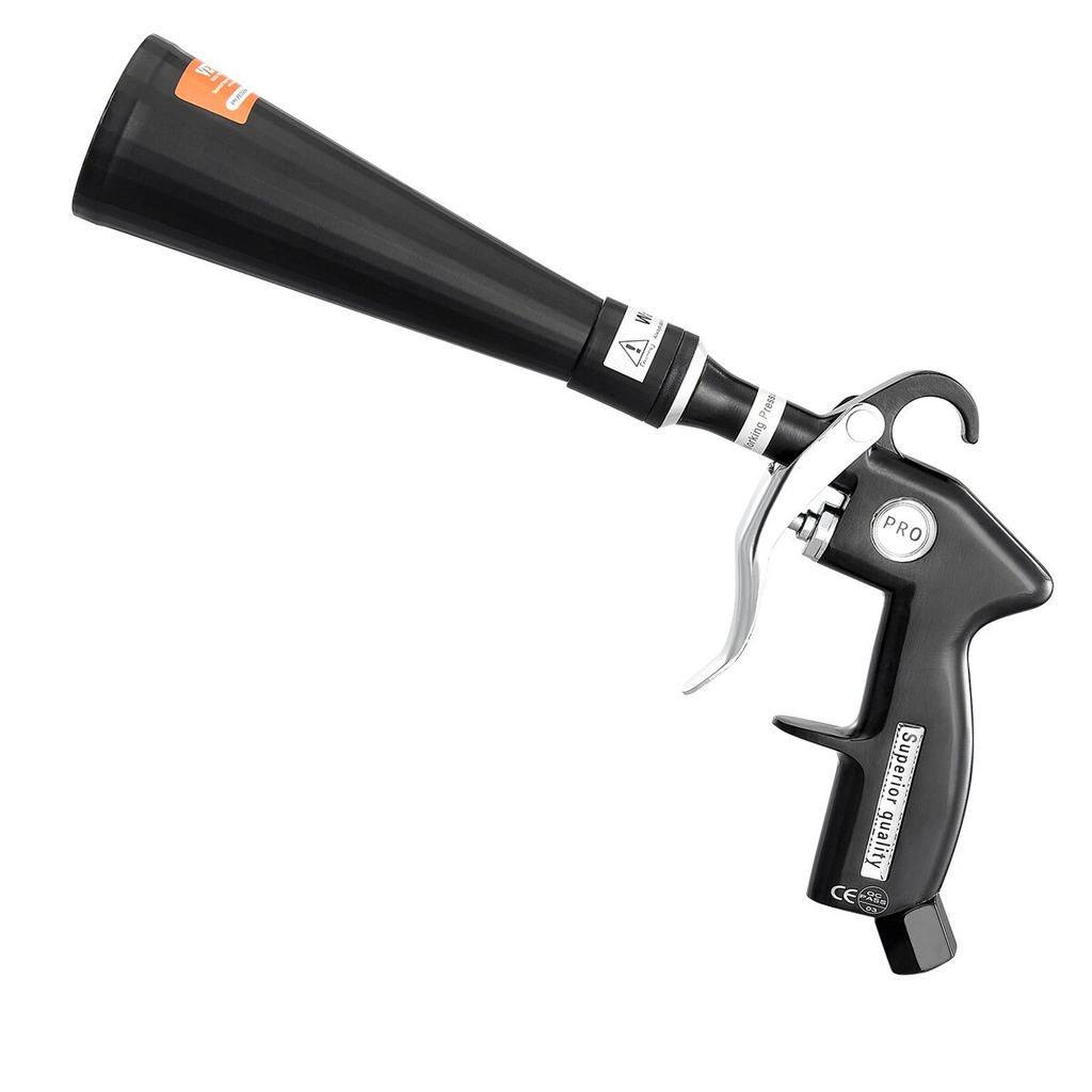 Car Cleaning Gun 6-9.2 Bar High-Pressure Air Blow Gun 2 Nozzles Blast Dirt