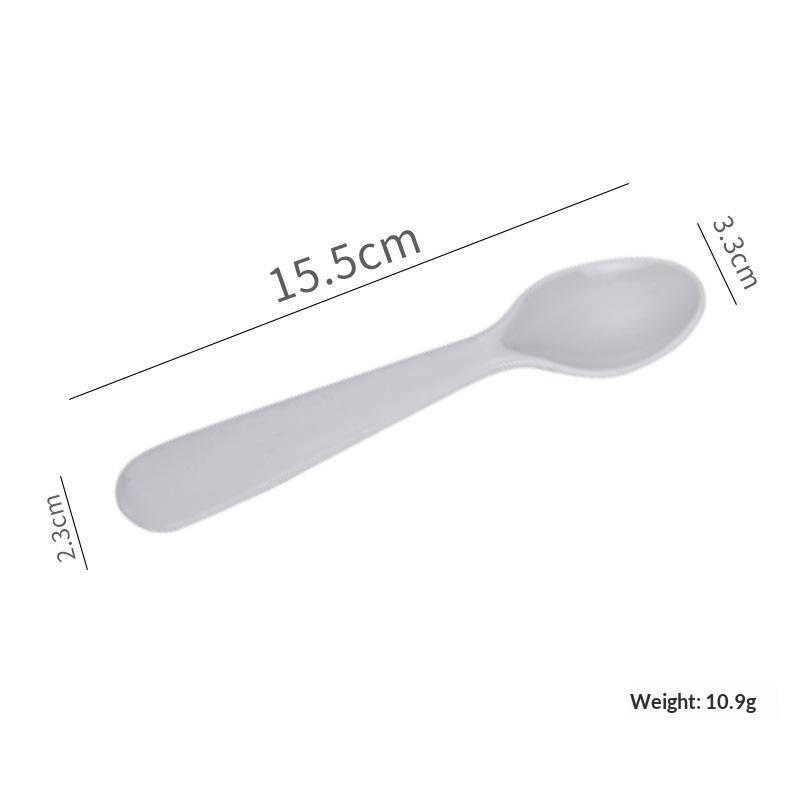 1/2/4Pcs Simple Children Tableware Plastic Baby Feeding Spoon Toddler Training Eating Utensils For Dessert Fruit