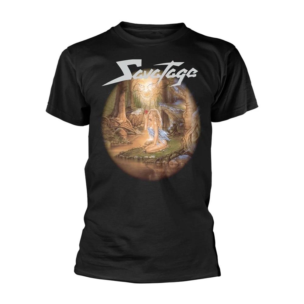 SAVATAGE - EDGE OF THORNS BLACK T-Shirt, Front & Back Print Medium