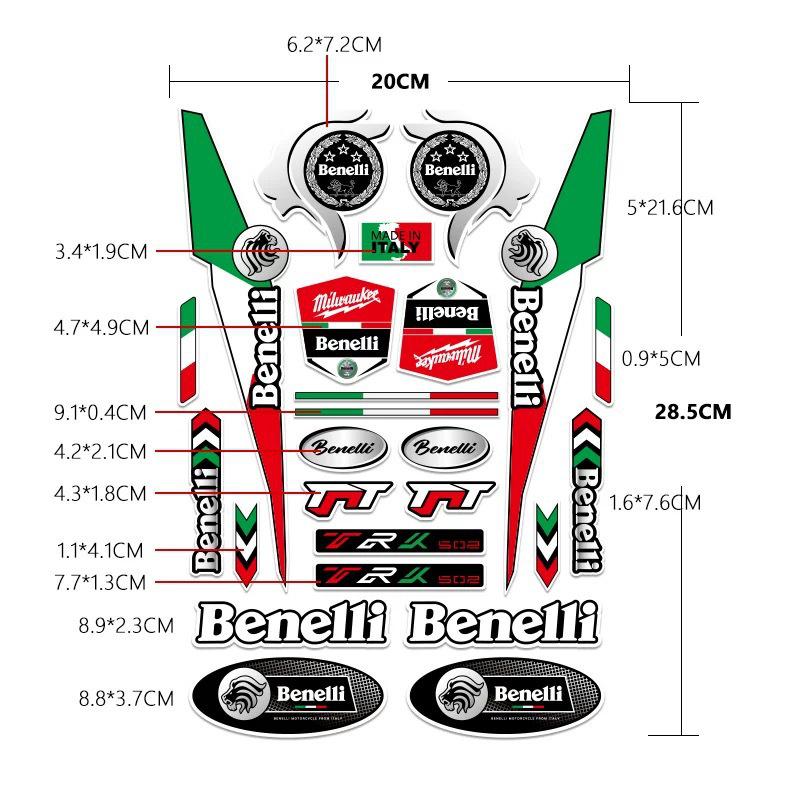 Benelli Serie Motorradaufkleber: Wasserdichte Körperaufkleber für TNT125 & Young Lion