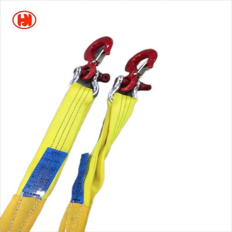 2-Ton Two-Leg Polyester Lifting Sling with Hooks