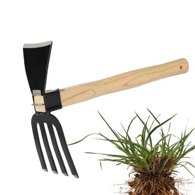 Azada Pequeña de Doble Uso Herramientas de Granja y Jardín Rastrillo Pequeño para Césped Rastrillo para Deshierbar Ahorro de Mano de Obra Aflojamiento de Tierra Azada de Mano