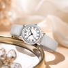 Retro Niche Student Watch, Simple Temperament, High-End Lychee Pattern Belt Watch, Women'S Waterproof Quartz Watch