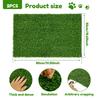 2Pcs Dog Mat Artificial Grass Pee Pad Washable Reusable Puppy Training Turf Mat Dog Toilet for Home Balcony Patio Garden