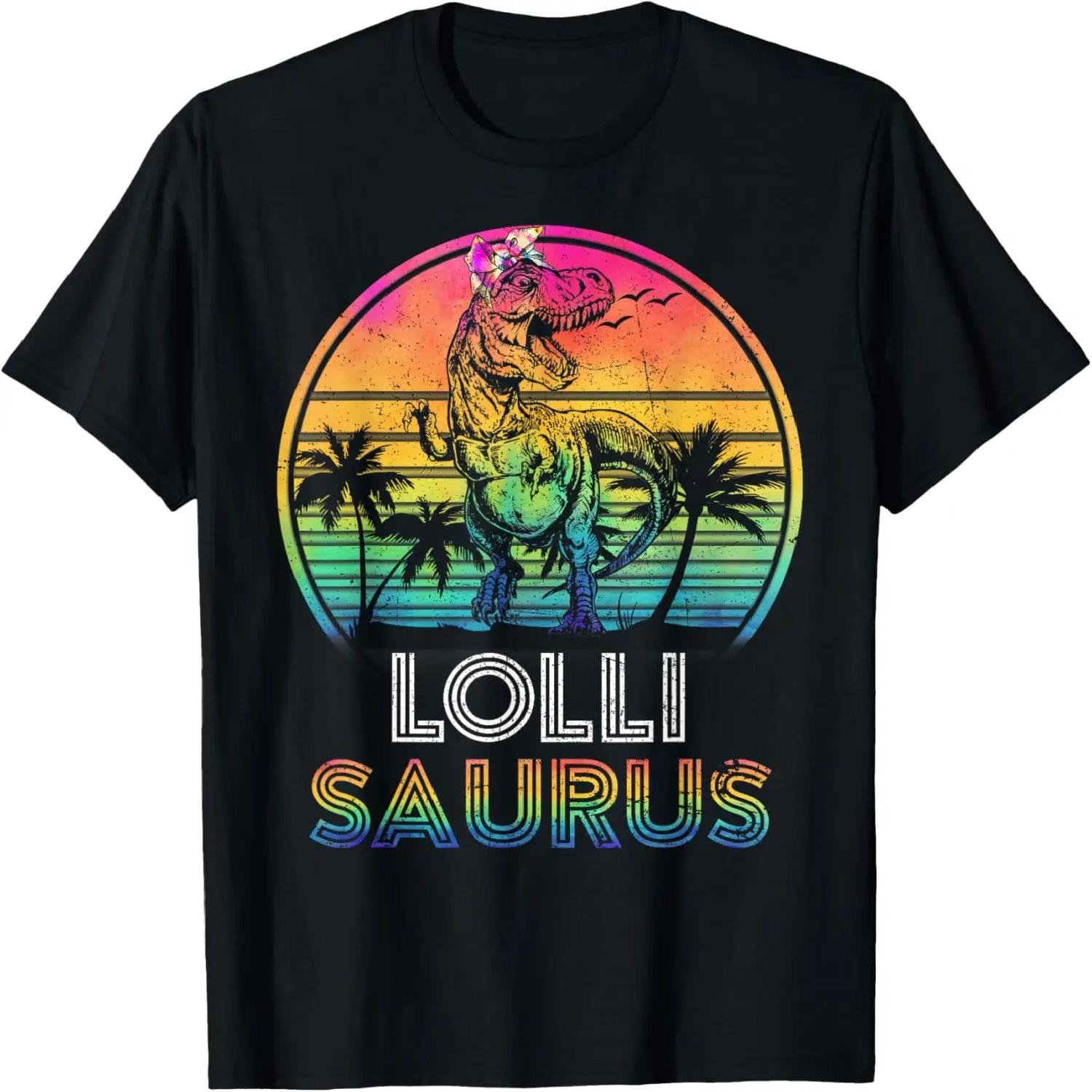 Lollisaurus Dinosaur Lolli Saurus Family Matching Tie Dye T-Shirt XXXXXL разноцветный