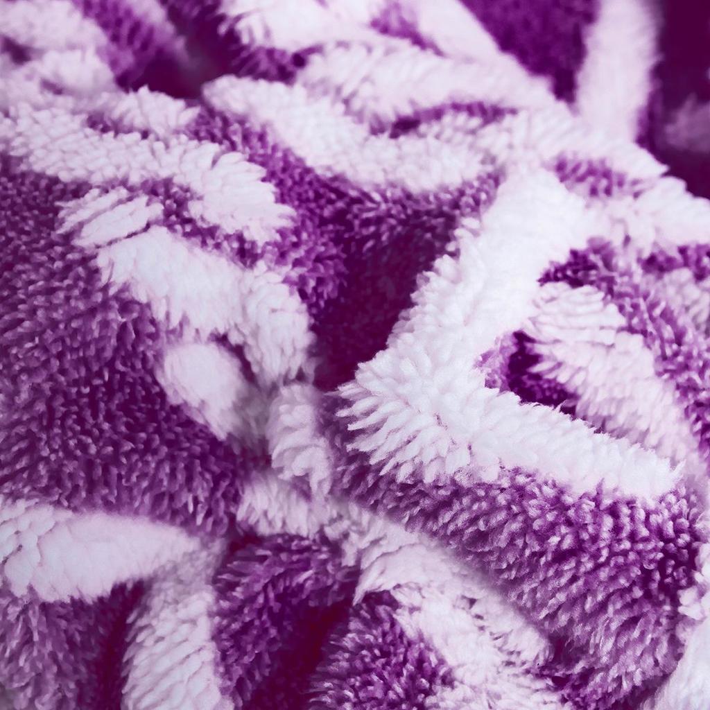 Double-Layer Cotton Velvet Winter Blanket - Cozy Jacquard Lambskin Throw for Office or Home Nap