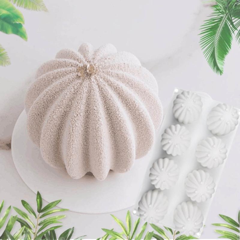 3D Cake-Decor Chocolate Mold 8-Cells Cactus-Ball Fondant Mold Cake-Topper Tools Candy Baking-Mold Easy to Clean