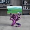 Gift for Sci-fi Fans 3D Printed Sci-Fi Horror Phone Holder, Novelty Stable Smartphone Stand, Shelf Decoration Compact Collectible Ornament Video Calls