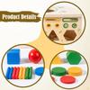 Animal Shape Sorter Fine Motor Skills Color Sorting Toy Wooden Activity Center for Classroom