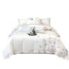 Class A Maternal And Infant Grade 240 Long-Staple Cotton4-Pcs Set Of Pure Cotton Satin Embroidered Quilt Cover, Bed Sheet Skin-Friendly Mattress