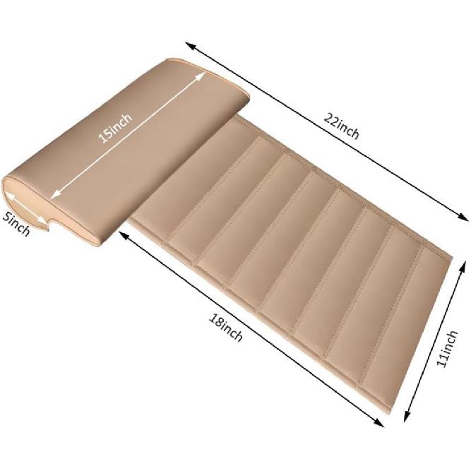 Leather Car Seat Extender Cushion,Car Leg Extender Leg Support Pillow Universal Car Seat Leg Pad,Comfortable Leg Rest Extended Cushion Mat For Car