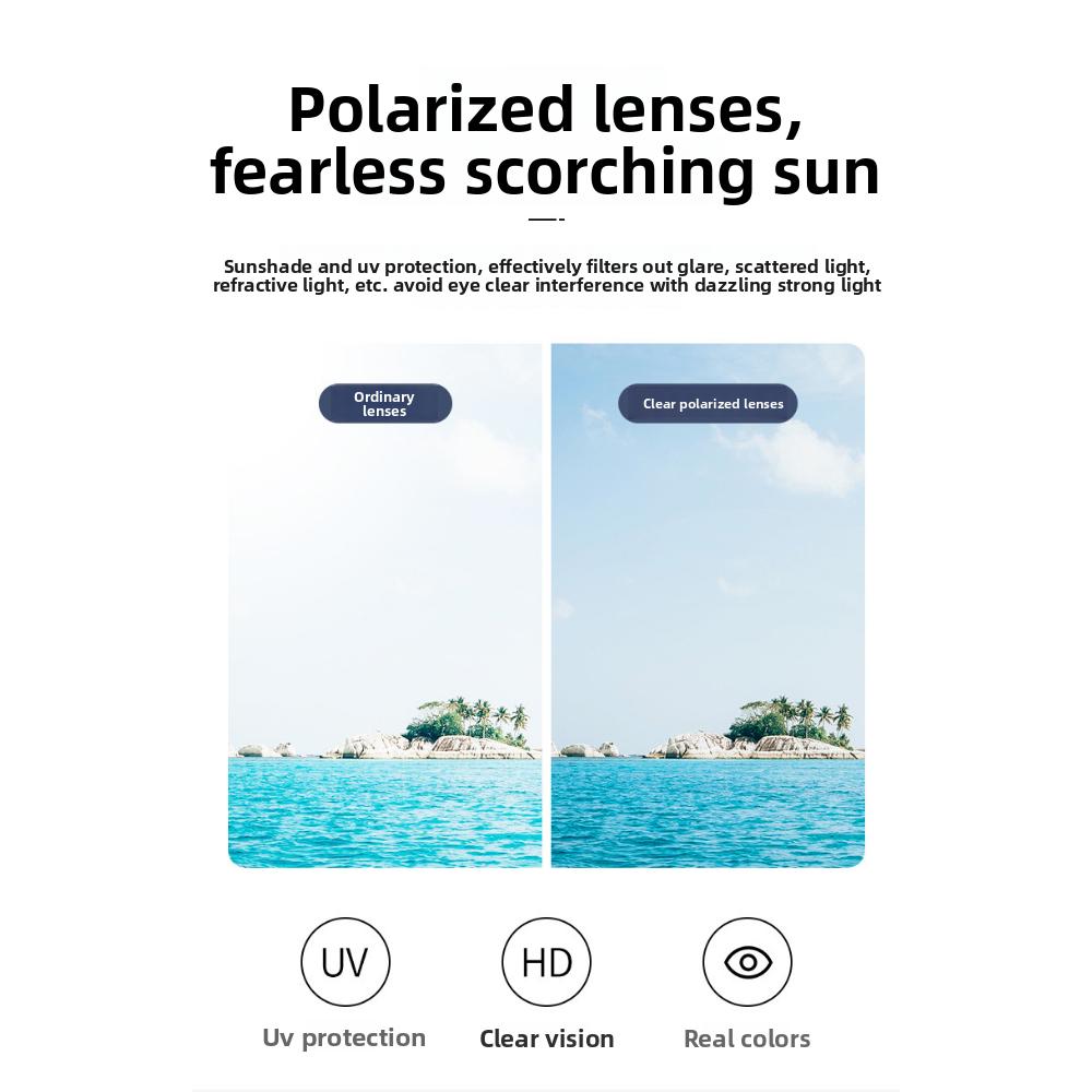 Color-changing sunglasses day and night sunglasses male pilot new polarized glasses