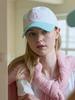 Olinkeompeulliteu Round Logo Ball Cap (Aqua & White)