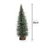 10-30CM Christmas Decoration Christmas Tree Pine Tree with Wooden Base for Home Decor Xmas Party New  New   Ornament