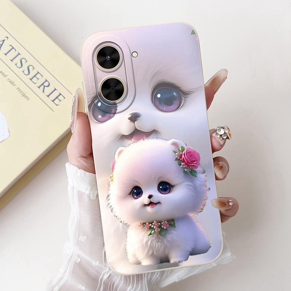 

Для Xiaomi Redmi A5 NFC RedmiA5 Чохол Poco C71 Coque Funda Квітка Дівчачий Кролик Жіноча Мода М який Чохол для Телефона М який Силіконовий Футляр Xiaomi Poco C71