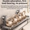 Suction Cup Mount Bathroom Shelf Multifunctional No Drill Hanging Bath Room Basket Household Shampoo Storage Rack Tray