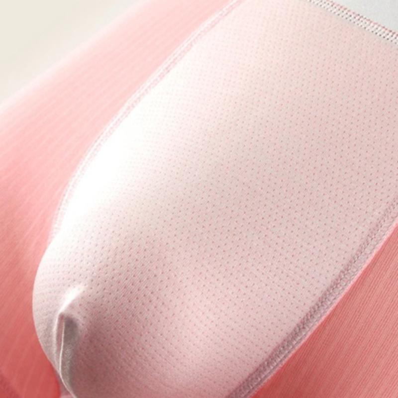 Men Threaded Boxershorts Sexy Cotton Underpants Trunks Homme U Convex Underwear Bulge Pouch Panties Low Rise Knickers