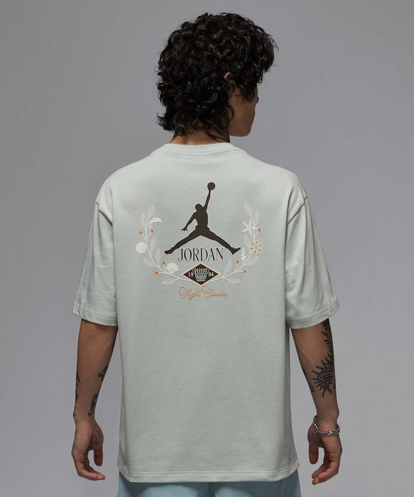 NIKE Jordan Crewneck T-Shirt M - Light Silver / If0381-034