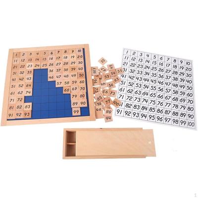 Mathematik Lernbrett Spielzeug für Kinder 1-100 Zahlen Zählspiel