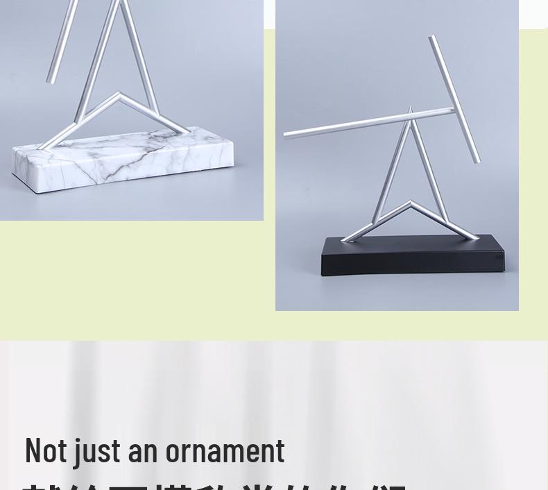 Newton's Cradle Rechargeable Iron Man Chaos Pendulum Perpetual Motion Machine Ornament for Creative Living Room Decor