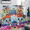 1 Peça Manta de Flanela com Estampa Gumball Amazing World, Alta qualidade Confortável para Todas as Estações, Decoração de Casa, Calor e Conforto, Perfeita para Presentes de Natal
