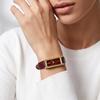 Gedi Women's Rectangle Quartz Watch - Black Crocodile Leather, Waterproof & Elegant for Daily Wear