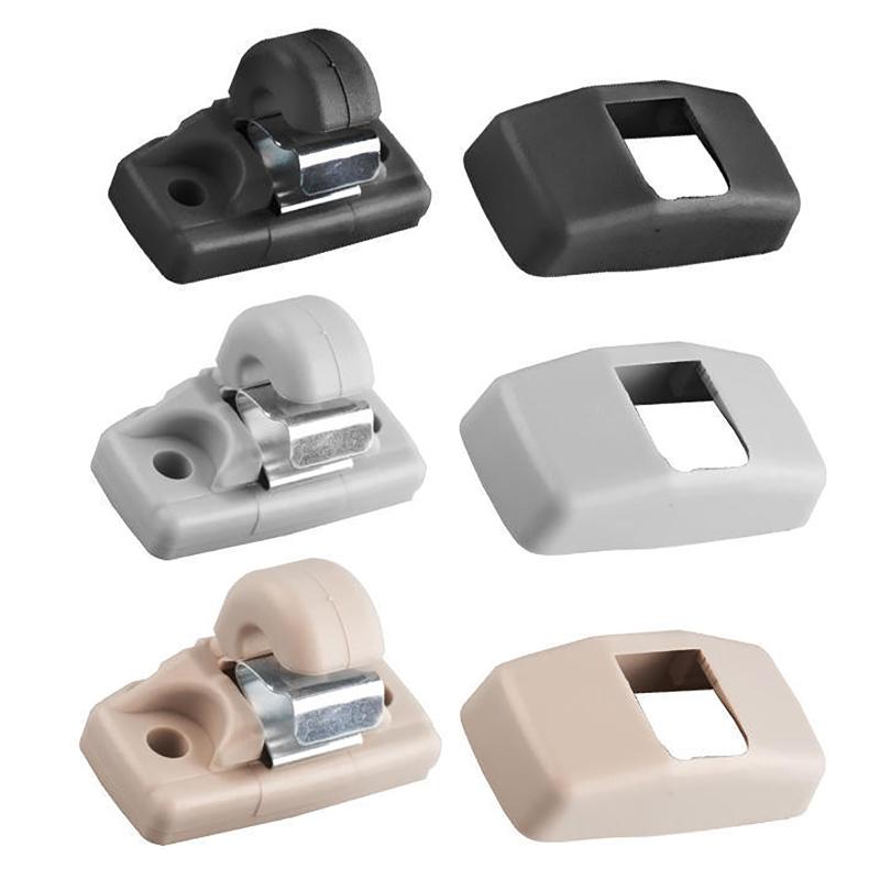 2Pcs Sun Visor Hook Clip Bracket Hanger Compatible Interior Visor Clip Hook Clip Bracket Replacement Car Accessories