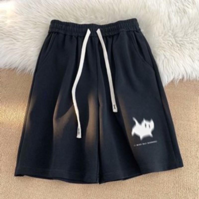 Men Shorts Print Shorts High Street Couple Five-point Shorts Basketball Short Pants