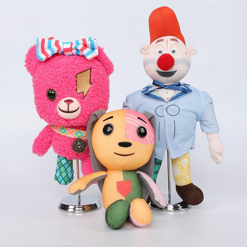 Anime Lost Ollie Plush Toys Cartoon Dolls OLLIE ZOZO ROSY Stuffed Clown Rabbit Bearman Plushie Figure Birthday Christmas Gifts