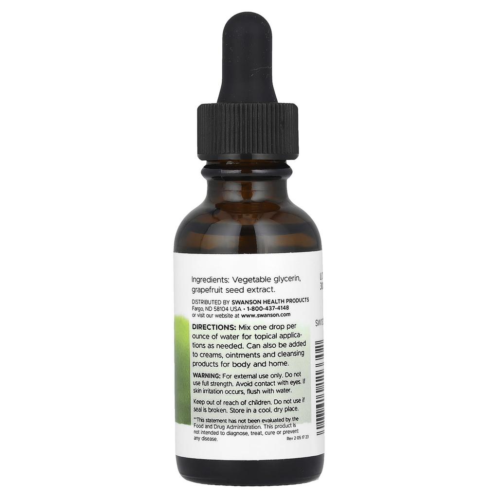 Swanson, Grapefruit Seed Liquid Extract, 1 fl oz (29.6 ml)