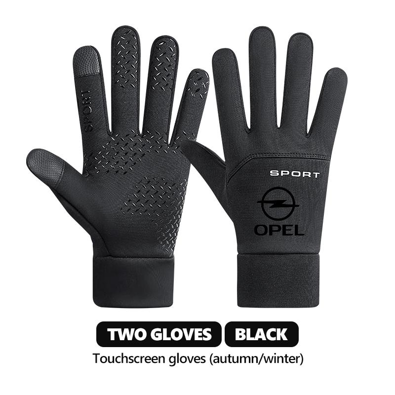 Winter Thermal Touchscreen Gloves Waterproof Anti Slip Outdoor Riding Accessories For Opel Insignia Astra G J F K Vectra C H