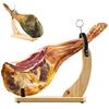 Soporte Premium de Madera para Jamón Jamonero para Jamones Serrano e Ibérico Ideal Con Antideslizante para Exhibición y Corte Diseño Robusto