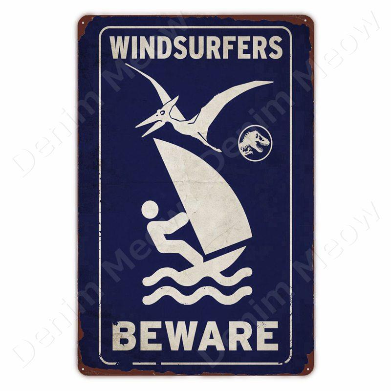 Vorsicht vor Dinosauriern Lustiges Vintage Blechschild Triceratops Plakette Wanddeko Garten Bauernhaus Außen Dekoration Vorsicht S