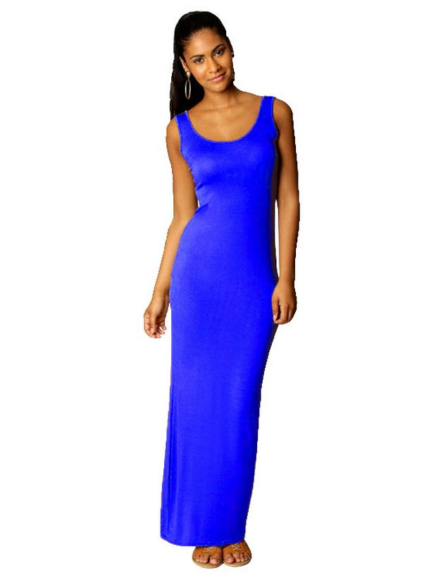 Solid Color Slim Fit Women's Long Vest Dress - Multi-size & Multi-color