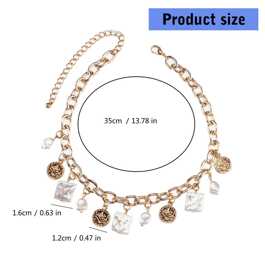 Fashionable Necklace Geometric Pendant Necklace Stylish Irregular Necklace Alloy Texture Suitable for Fashion Lover