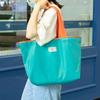Large Capacity Reusable Shopping Bag, Foldable Grocery Tote Bag, Waterproof Nylon Shoulder Bag