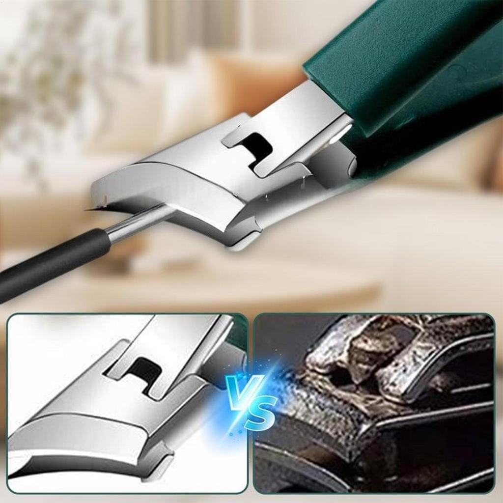 Nail Clippers Eagle Beak Nail Clipper Set Stainless Steel Slanted Tool with Anti-Splash Design for Women Elderly Adults Manicure