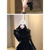 Women Sweet Cool Slim Fitted High Waist Long Sleeve Puffy Short Dress