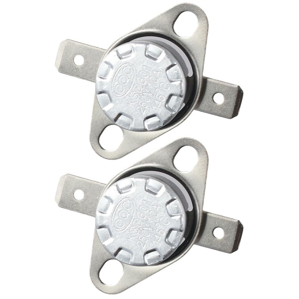 

2pcs Portable KSD301 Temperature Switch N.C Adjust Normally Closed Thermostat Sliver Snap Disc Temperature Controller