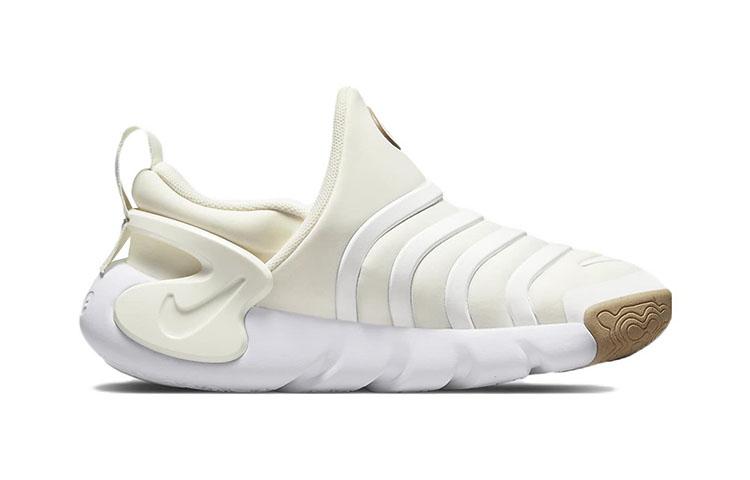 Nike Dynamo GO SE Fabric Caterpillar Low top Sports Casual Shoes Ecru Children Aged 3 7 Years Old DV2967-100