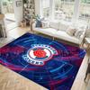 Blackburn Rovers Football Design Crystal Velvet Carpet Cozy Non?Slip Printed Rug For Bedroom Living Room Entrance