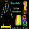 JINGRUIXIANG Glow Stick & Bracelet DIY Party Set