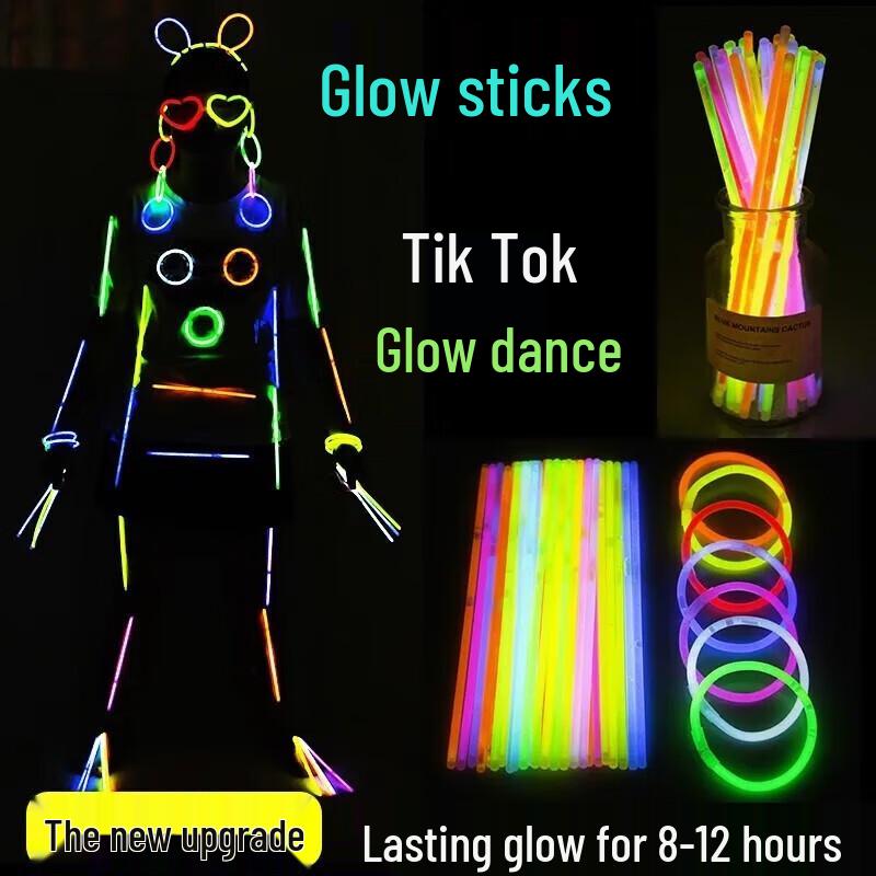 JINGRUIXIANG Glow Stick & Bracelet DIY Party Set
