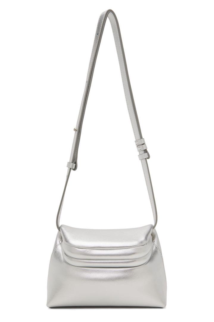 

[USED] osoi Silver Folder Mini Bag in Silver Leather