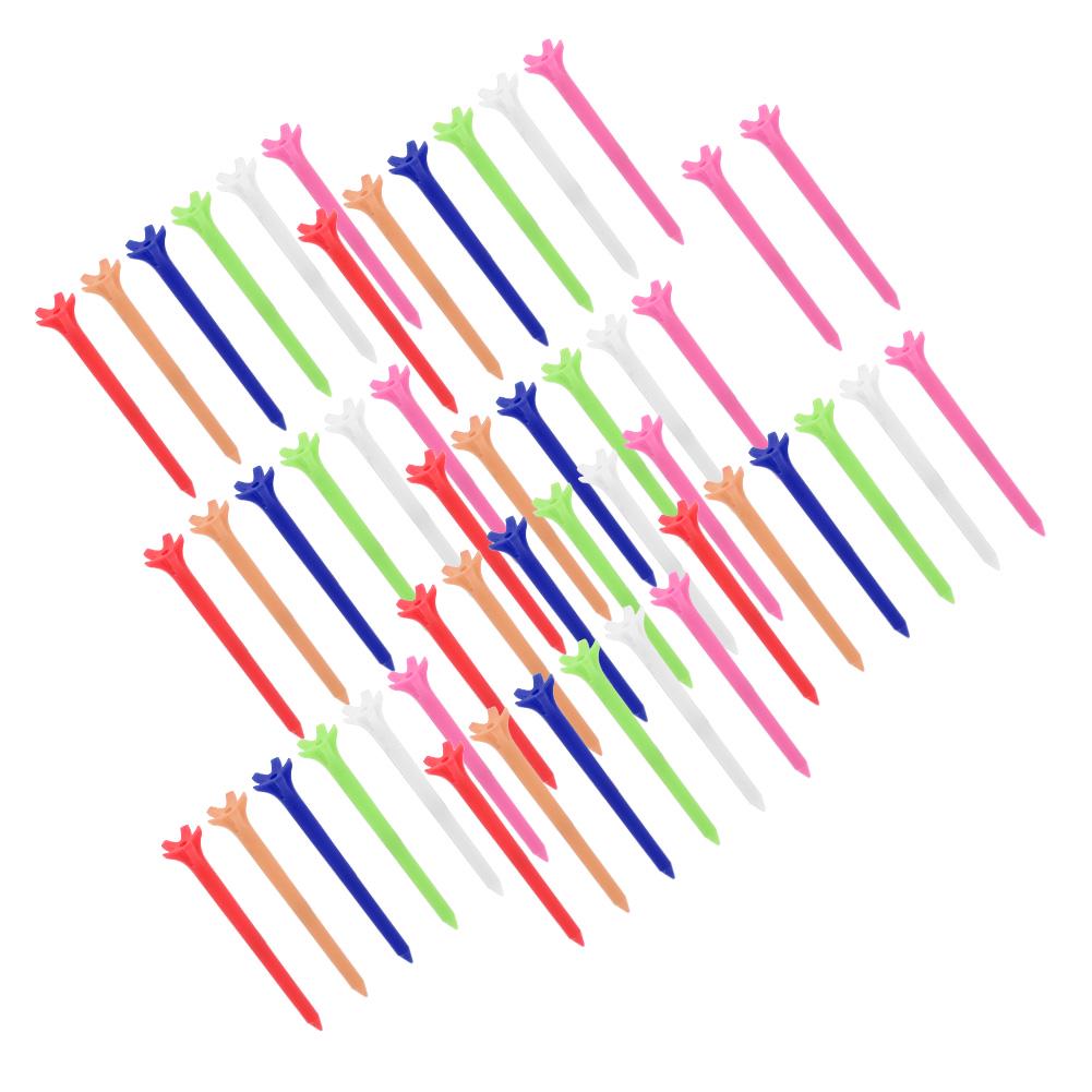 

Пластиковые прочные гольф-ти 70 мм Держатель для гольф-мяча с нулевым сопротивлением с пятью зубцами для спортивных тренировок